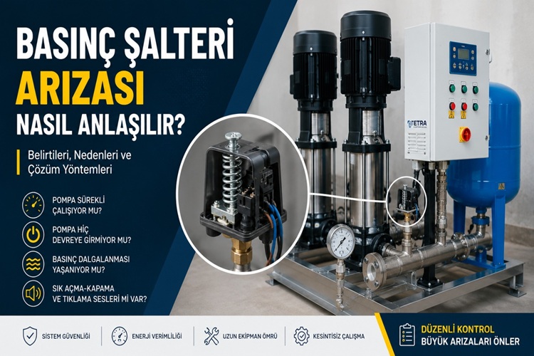 Basınç Şalteri Arızası Nasıl Anlaşılır? Belirtileri ve Çözüm Yöntemleri