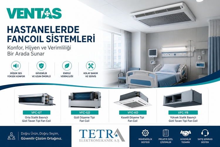 Hastanelerde Fancoil Sistemleri | VENTAS Fan Coil Çözümleri