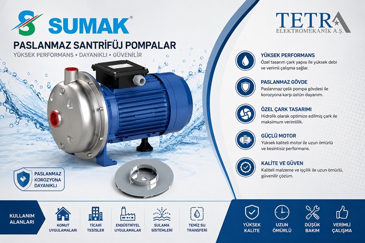 SUMAK SMINOX/K Paslanmaz Pompa | K-100, K-150, K-150/2