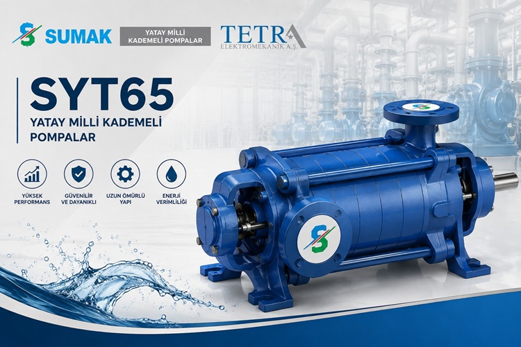 SYT65 Yatay Milli Kademeli Pompa Modelleri ve Teknik Özellikleri | Tetra Elektromekanik