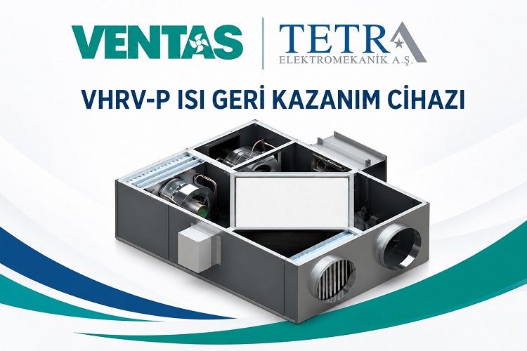 VENTAS VHRV-P Isı Geri Kazanım Cihazı | Tetra Elektromekanik