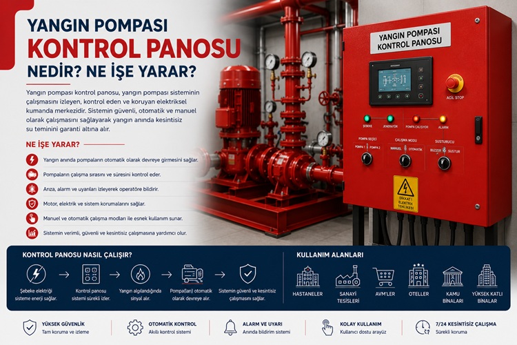 Yangın Pompası Kontrol Panosu Nedir? Ne İşe Yarar?