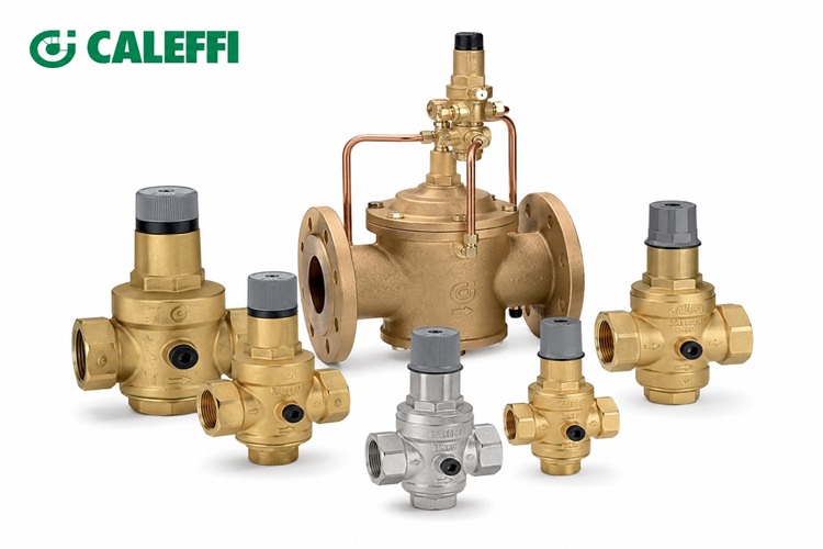 Caleffi Endüstriyel Basınç Düşürücü ve Düzenleyici Vanalar | Pilot Kumandalı Seriler