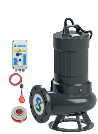 Sumak SDTK100/6 Foseptik Dalgıç Pompası 10 HP Trifaze | DN150 Atık Su Pompası | Tetra Elektromekanik