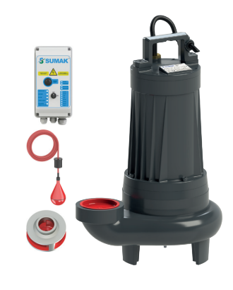 Sumak SDT20/3 Foseptik Dalgıç Pompası | 2.2 HP Trifaze Atık Su Pompası