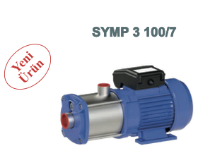 Sumak SYMP 3 100/7 Yatay Milli Kademeli Paslanmaz Santrifüj Pompası