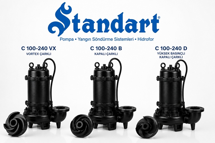 Standart Pompa C 100-240 Serisi Dalgıç Atık Su Pompaları