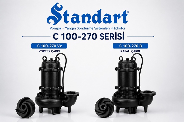 Standart Pompa C 100-270 Serisi Dalgıç Atık Su Pompaları