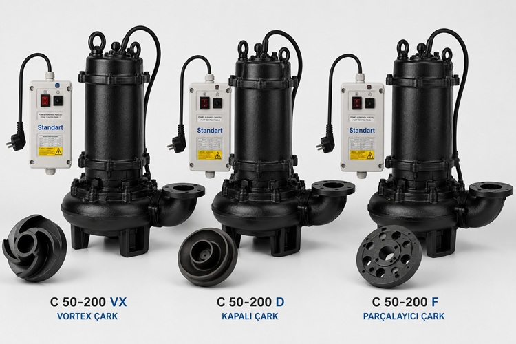 Standart Pompa C 50-200 Serisi Dalgıç Atık Su Pompaları