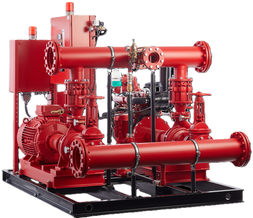 Standart Pompa 80 m3/h 75 mss NFPA20 Sertfikalı Yangın Hidroforu