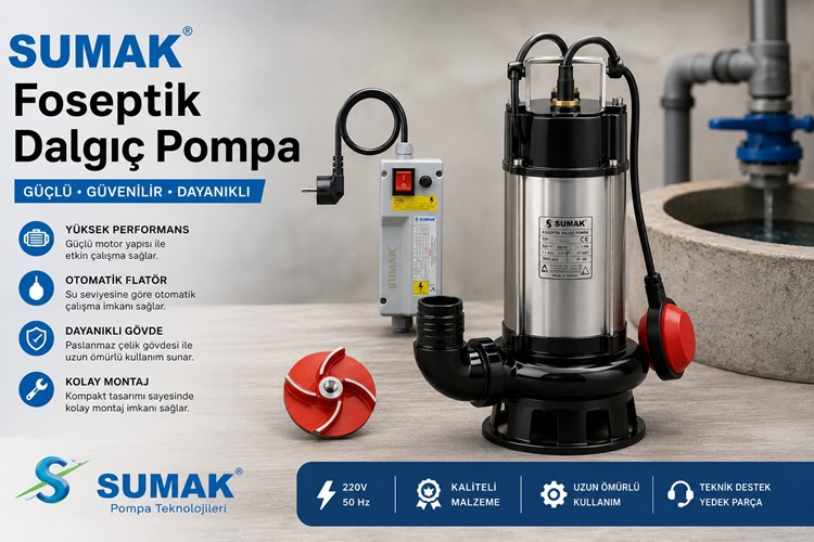 Sumak SDF ve SDT Serisi Foseptik Dalgıç Pompaları