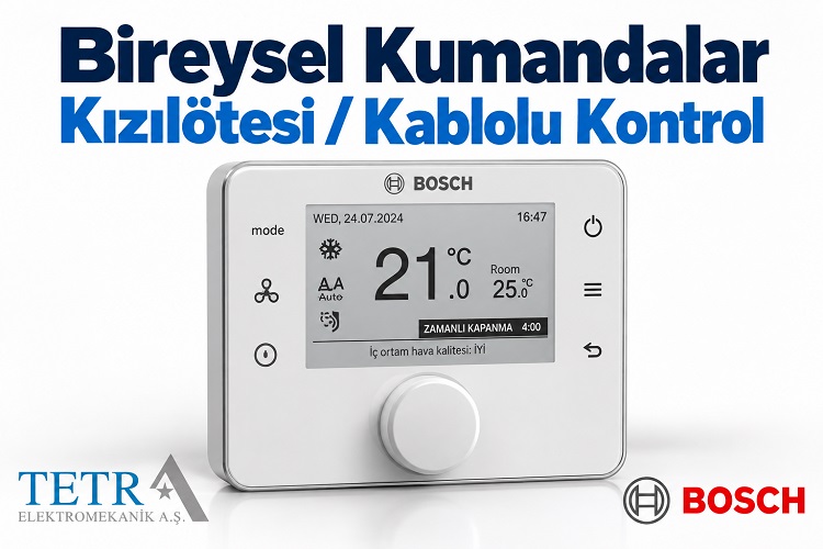 Bireysel Kumandalar Kızılötesi / Kablolu Kontrol | Tetra Elektromekanik