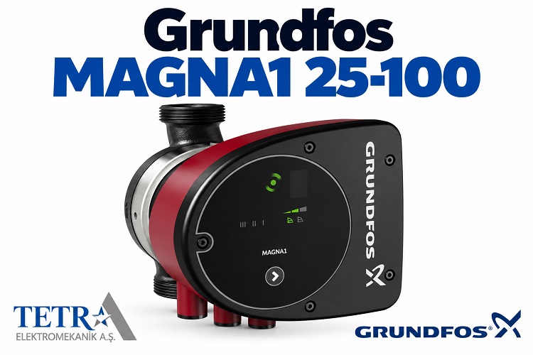 Grundfos MAGNA1 25-100 Sirkülasyon Pompası | Tetra Elektromekanik
