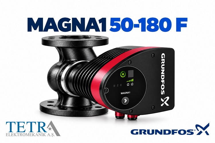 Grundfos MAGNA1 50-180 F Sirkülasyon Pompası | Tetra Elektromekanik